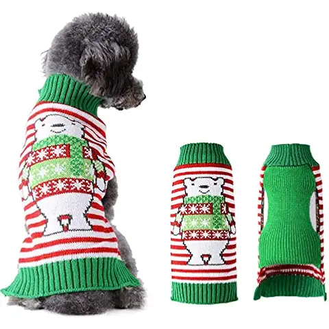 ABRRLO Jersey de Navidad para perros, suéter para mascotas Cover