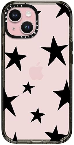 CASETiFY Impact - Funda para iPhone 15 4 veces probada contra caídas de grado militar, protección contra caídas de 8.2 pies - Estampado de estrellas