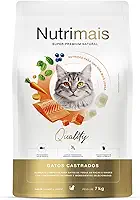 Ração Nutrimais Salmão Gatos Castrados Pele Sensível Super Premium Natural (7kg)