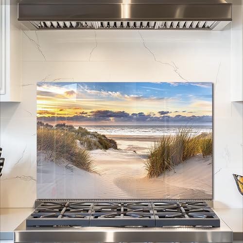 Beach Scenery Art Deco Backsplash