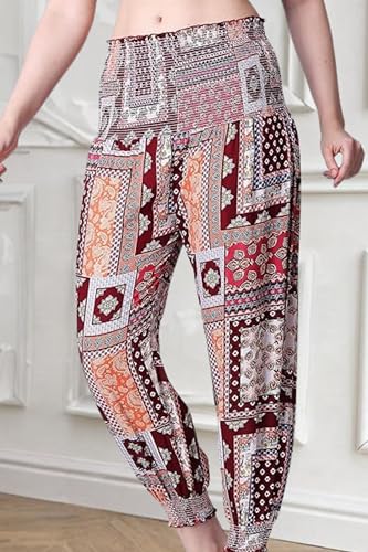 Image of POPWINGS Casual Boho Printed Joggers for Women || Stylish Western Women Joggers for Summer || Pull-On Women Joggers Pants || Women Joggers for Summer