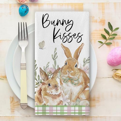 Seliem SE-1221-KT Happy Easter Bunny Kisses Kitchen Dish Towels Set Of 2 thumb #4