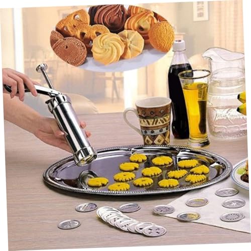 Herramienta para hacer galletas con molde y dispensador de crema miniatura 3