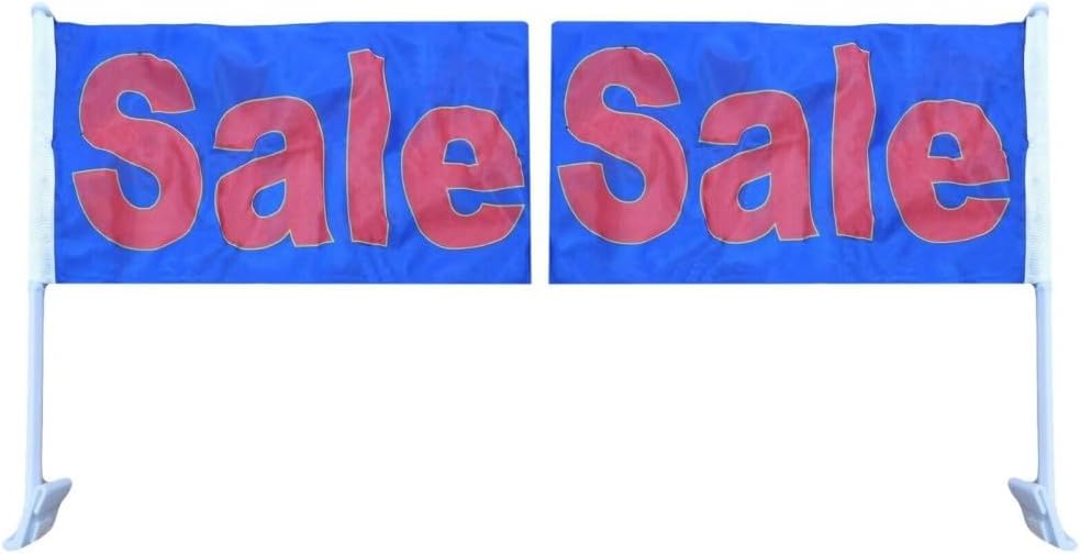 12 Pack Sale Blue & Red 12x18 Double Sided Rough Tex Knit Nylon Car Flag