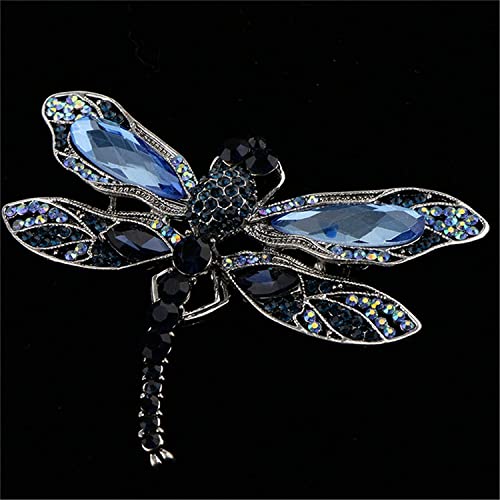 Image of Animal Brooch Crystal Dragonfly Brooch Jewelry Accessories Fashion Book