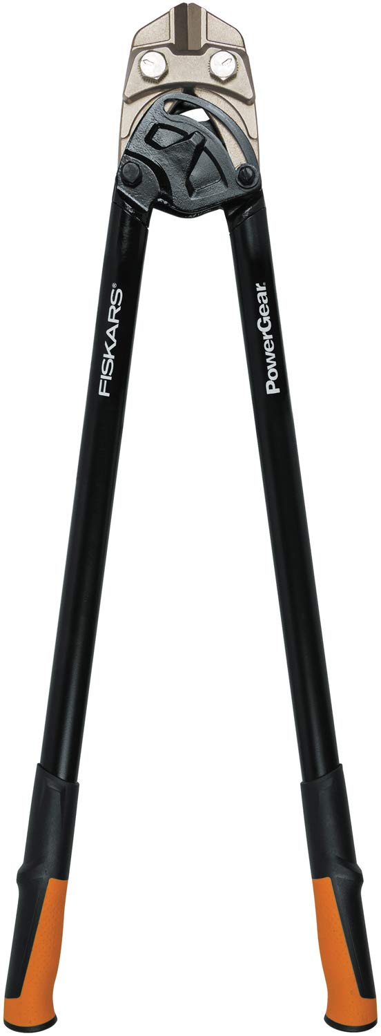 Fiskars Tagliabulloni, Fino al 30% di potenza in più, Lunghezza 91 cm, Acciaio/​Plastica, Nero/​Arancione, PowerGear, 1027216