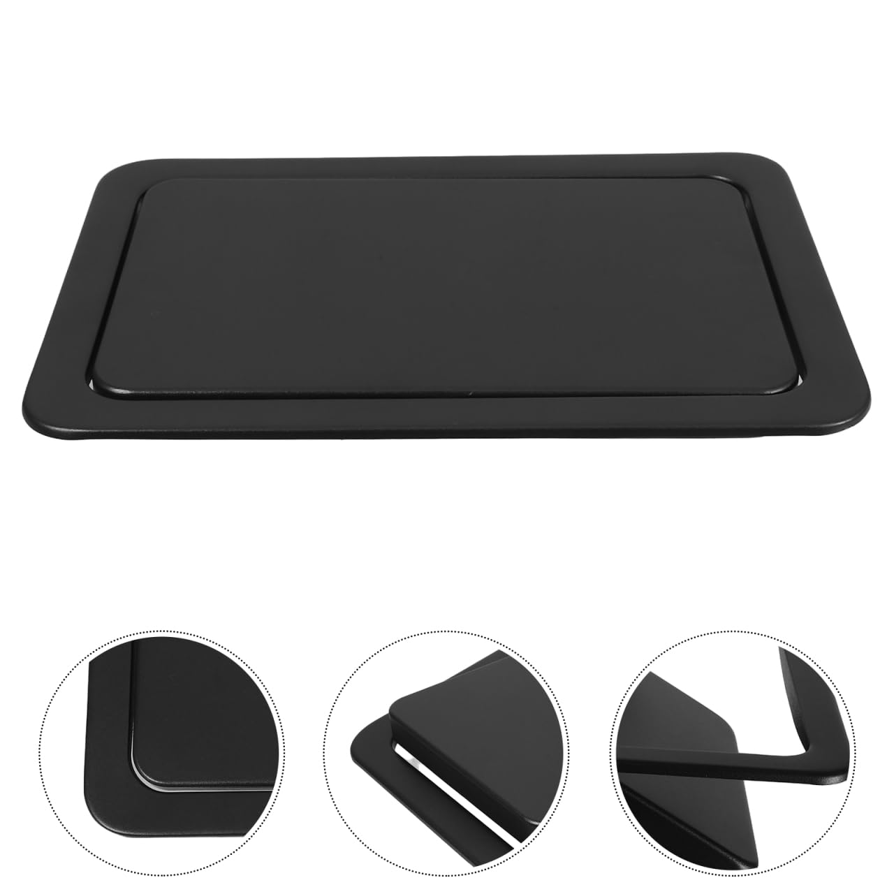 Luxshiny Tapa De Basura Empotrada De Acero Inoxidable Con Diseño Para Cubo De Basura De Cocina Y Baño Fácil Instalación Y Acabado Moderno