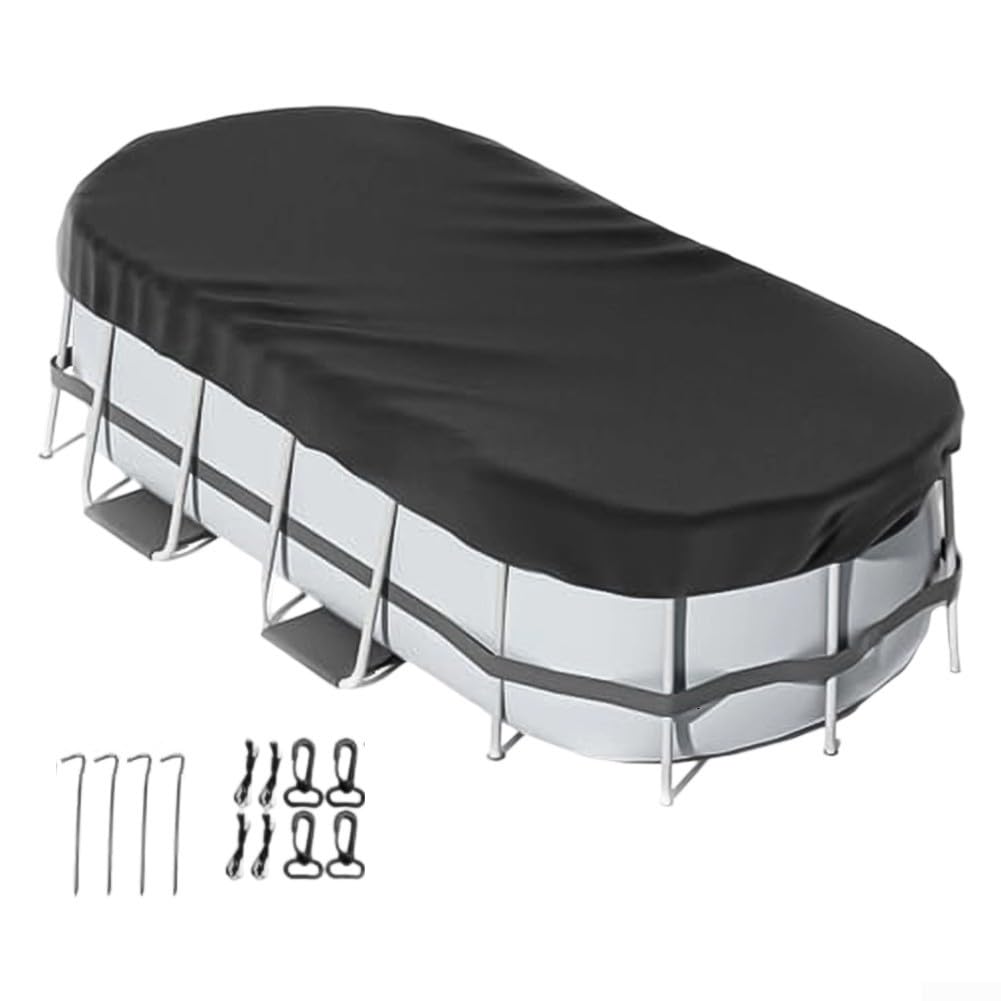 and Reliable Oval Pool Cover for Above Ground Pools Accessory Set for Stability (10 * 16ft(9 * 18ft(274 * 549cm))
