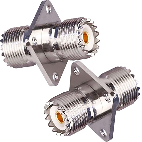 Conector UHF Hembra de Montaje para Panel TUOLNK x 2 miniatura 1