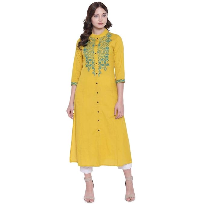 Divena Women's Khadi straight Kurta