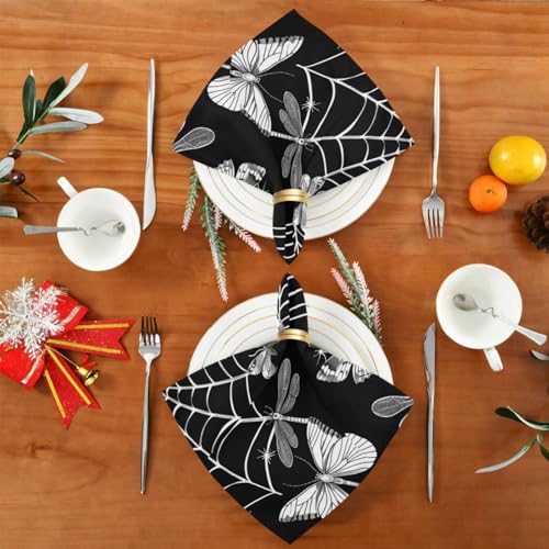 Servilletas de Tela Halloween Multicolor x6 20x20 pulg miniatura 5