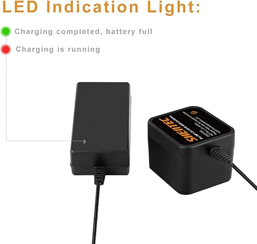 Miniatura 5 de Shentec Cargador de batería de 7.2V-18v compatible con baterías Black and Decker PS120 PS130 PS140 Ni-MHNi-Cd estilo Pod