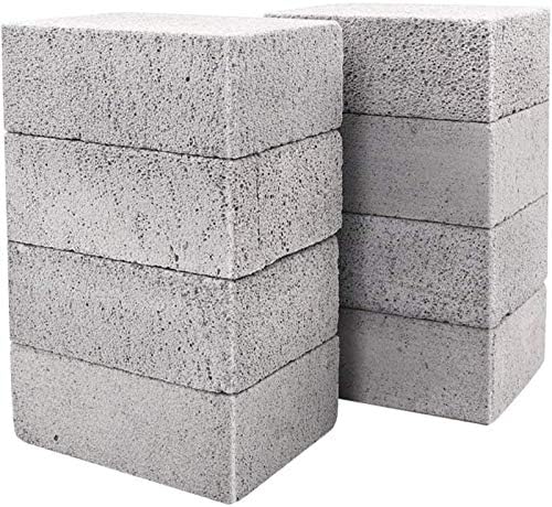 8 Pack Grill Griddle Cleaning Brick Block Pumice Stones for Removing BBQ Grills, Racks, Flat Top Cookers, Pool
