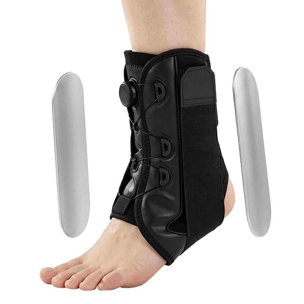 HANNEA® Ankle Brace with Adjustable Support and Side Splints for Recovery-picture-26