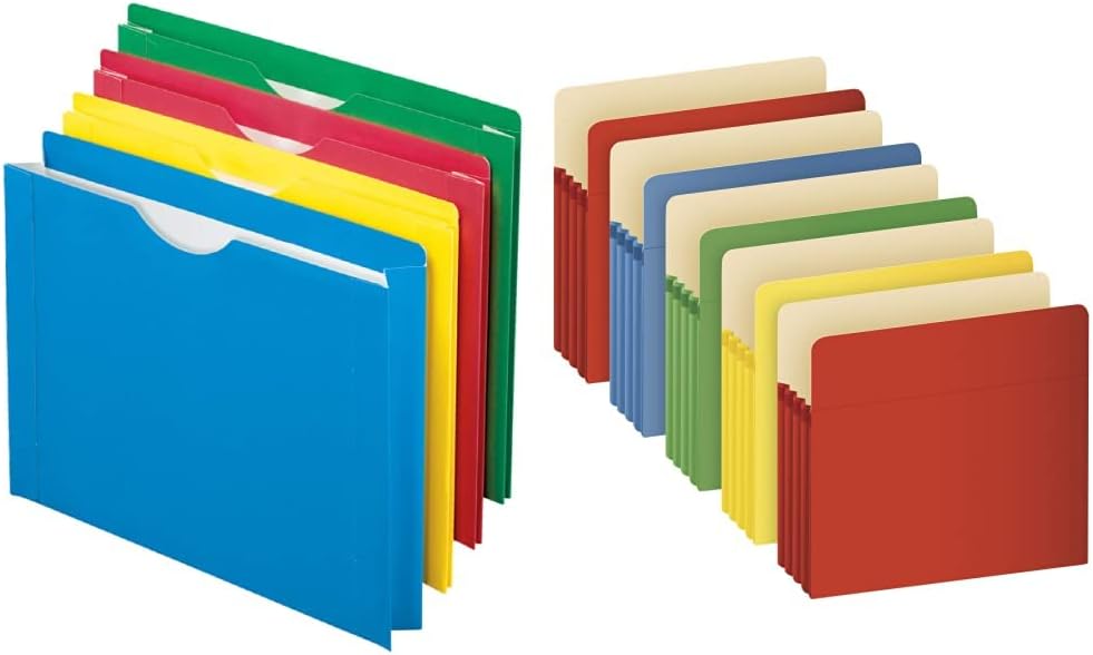 Pendaflex 2-in Expansion File Jacket, Letter, Assorted Colors