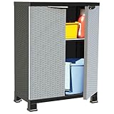 Fabriquée en plastique durable, cette armoire est simple à entretenir et à nettoyer, assurant une utilisation prolongée sans difficulté.