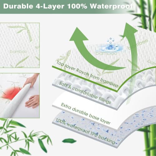 Fundas de colchón lavables antifugas para ropa de cama de hotel 5