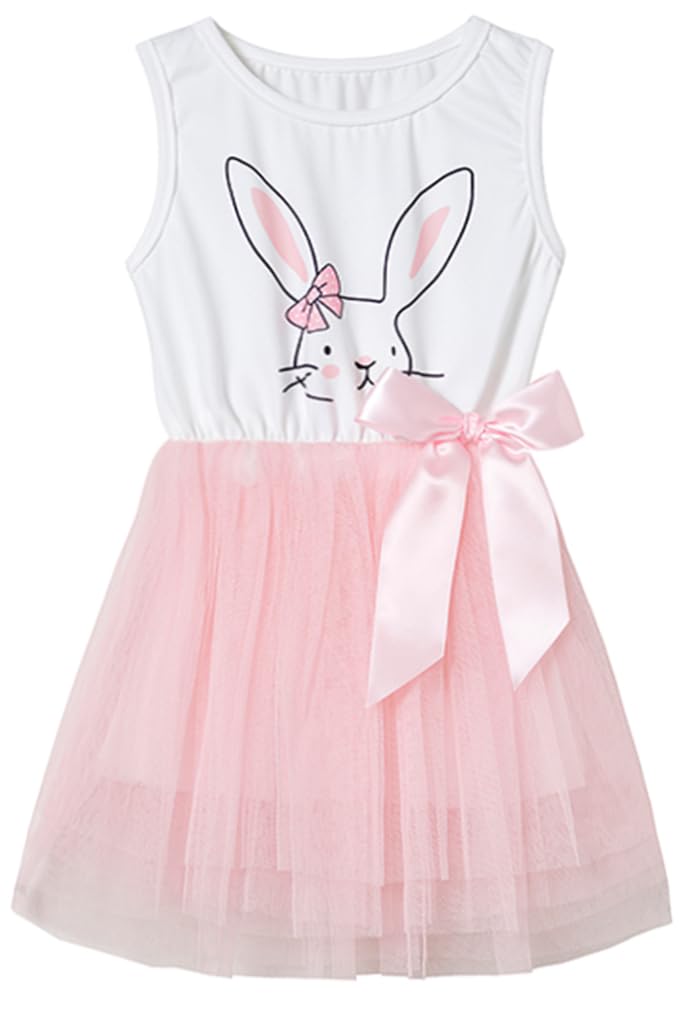 niyage little girls sleeveless floral princess dress tulle tutu sundress