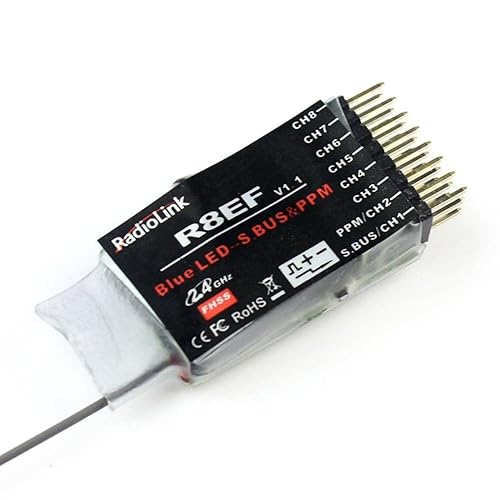 Miniatura 2 de R8EF 2.4G 8CH S-Bus PPM PWM Mini receptor para transmisor T8FB Control remoto avión FPV Racing Drone