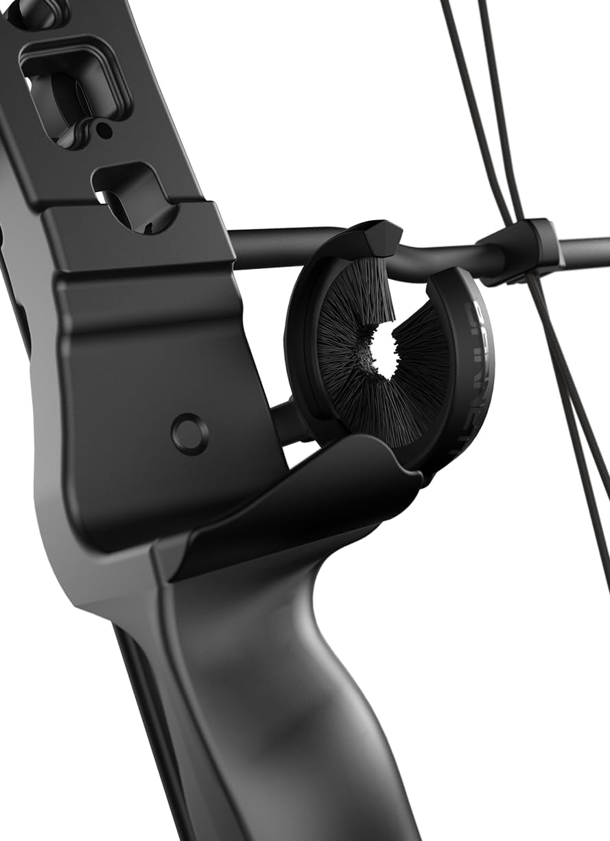 Barnett Vortex Compound Bow, 28-45lb Draw Weight, 22-27in Draw Length, Adjustable 60-70% Let Off, with Arrow Rest, Fast Action Quiver, 3 Pin Fiber Optic Sight, for Teens