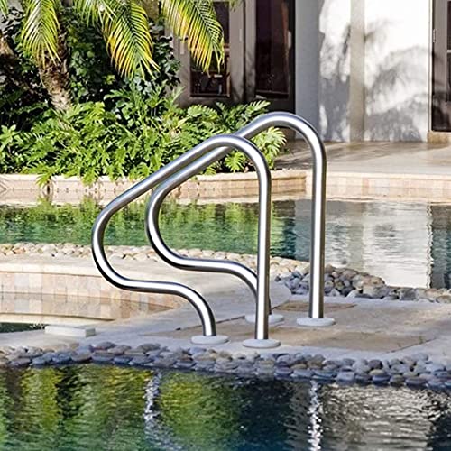 Barandal para piscina inoxidable, resistente y fácil de armar miniatura 1