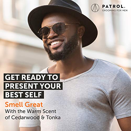 Beard Patrol Men's Beard Oil - Softens, Smooths & Strengthens Beard Growth – Grooming Beard And Mustache Maintenance Treatment - Cedarwood & Tonka - Pack Of 3 #TOP3
