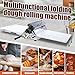 Aredwhiterui All-in-One Manual Dough Sheeter - Pasta Maker, Noodle Press, Dumpling Wrapper Machine with Adjustable Thickness | Foldable Stainless Steel Design for Asian Noodles, Pasta, Pastry M