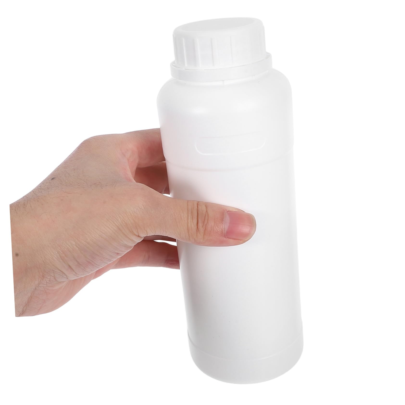 BESTOYARD 10 Stück Pe Reagenzflasche 500ml mit Deckel, Weiß, Weithals