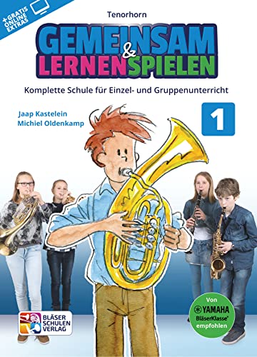 Gemeinsam lernen & spielen Band 1 (+Online-Access) : für Bläserklasse (Blasorchester) Tenorhorn