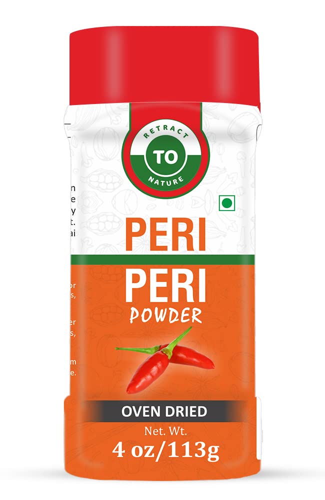 Peri Peri Powder (Birds Eye Chili) – 4 oz/113 gm, 100% Pure, Oven Dried, Spicy Chili Powder