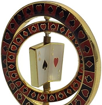 Double Spinner (with pocket Aces in center) Commemorative Poker Weight image 2