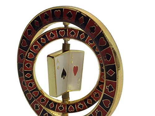 Double Spinner (with pocket Aces in center) Commemorative Poker Weight