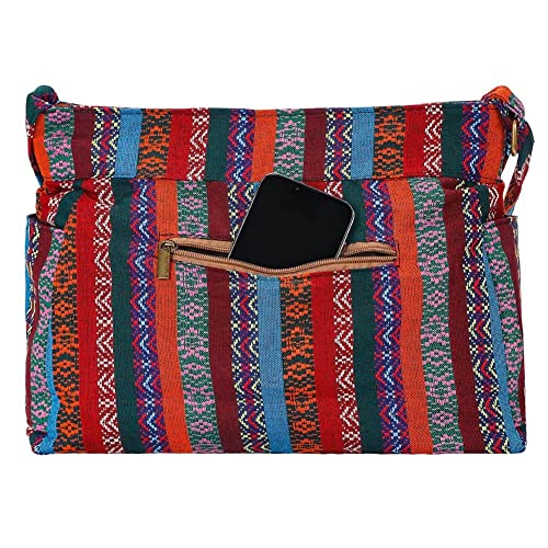 Image of Casual Large Durable Fabric CrossBody Hobo Shoulder Messenger Travel Purse Wallet Handbag Tote Bag