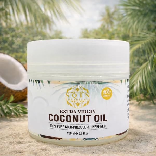 Extra Virgin Coconut Oil, 100% Pure Cold-Pressed Unrefined, for Hair, Skin and Body, 200ml-image-33