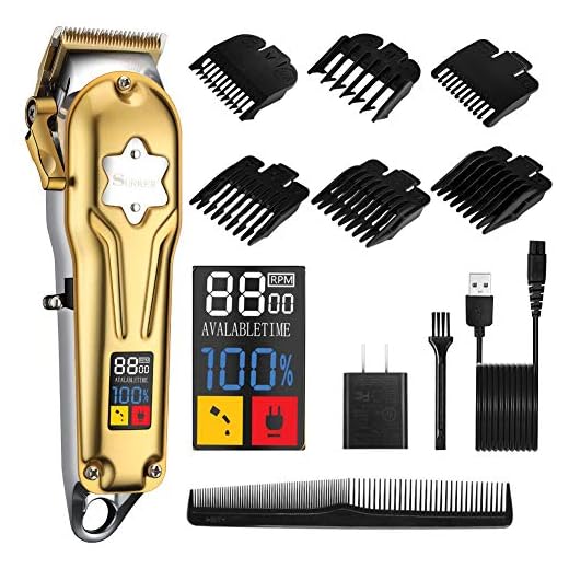 SURKER Hair Clippers For Men Professional Cordless Clippers Hair Trimmer Hair Cutting Beard Trimmer Barbers Body Grooming Kit Rechargeable