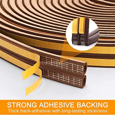 Image of Breewell Window Sealing Strips, Door Sealing Strip for Home, Door soundproofing Self-Adhesive Gap Sealing Tape-Brown, (pack of 5)
