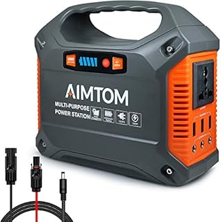 AIMTOM Portable Solar Generator Emergency Power Supply Power Station for Travel Camping RV