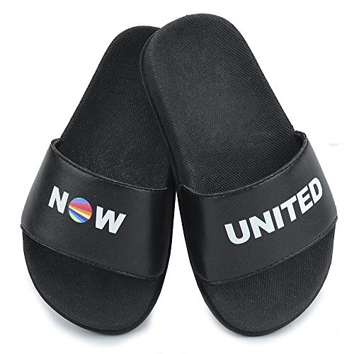 Chinelo Slide Infantil La Faire Now United Com Brindes (32/33, Preto)