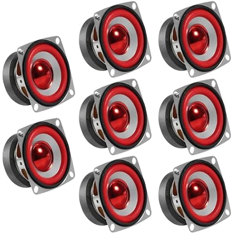 ACEIRMC 8pcs 4Ohm 5W Full Range Audio Speaker Stereo Woofer Loudspeaker for Arduino Replacement Cover