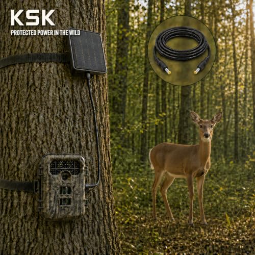 KSK Chewproof 3.3FT 4.0x1.7mm to 4.0x1.7mm Male to Male DC Solar Power Cable for Trail Cameras,Compatible with Elusive Wildlife, WiseEye, Bigfoot, Reaktor, and Barn Owl Solar Power Packs by KSK - Used condition - Image 5