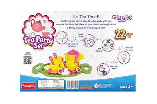 Image of Giggles Nico The Giraffe, Yellow Tea Party Set, Multi Color