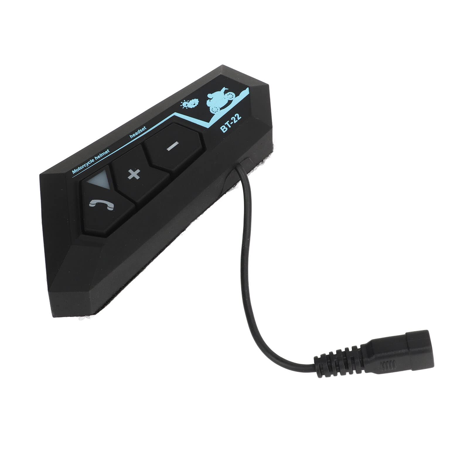 Auricolare BT5.0 per Moto, Microfono Integrato con Riduzione del Rumore, Segnale Stantio, Suono Stereo, Casco da Moto, Auricolare per attività all'aperto, Sport