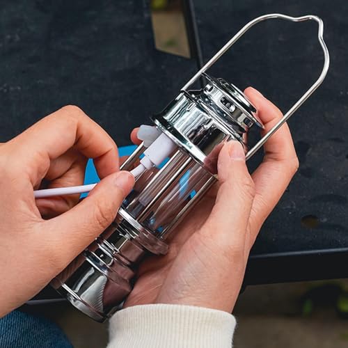 Lanterne de camping rechargeable IPX4 vintage avec éclairage multi-mode pour extérieur