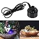 Pilipane Ultraschall-Nebelerzeuger,LED-Nebelerzeuger, 24-V-Farbwechsel-Luftbefeuchter, Wasserteich-Zerstäuber, Luftbefeuchter, E12-LED, Aquariumvase, Vogelbad-Deko