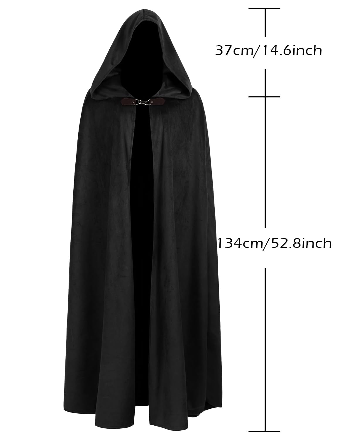 keland Mittelalter Umhang mit Kapuze Renaissance Cloak für Damen Herren Halloween Cosplay (Olivgrün)