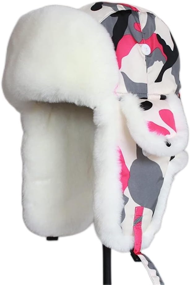 VIDI Winter Outdoor Warm Hat Thickened Camouflage Thunderbolt Men and Women Couple