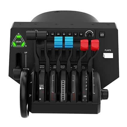 Honeycomb Bravo Throttle Quadrant — Flight Simulator Controls w/Autopilot, Annunciator Panel, Gear, Flaps, Trim Wheel — All-in-One Cockpit System w/Configurable Throttle Setup