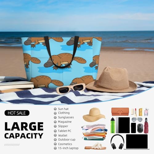 Sac de plage ornithorynque grand volume pour ne plus manquer de place - 2