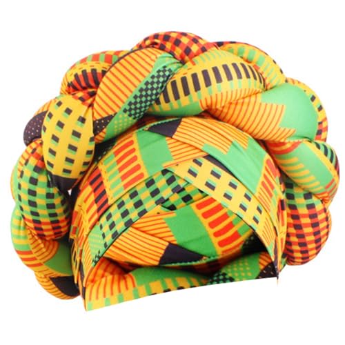 African Exaggerated Headbands Twisted Braid Head Scarf Turban Caps Fashion Ethnic Hairstyle Head Wrap for Women All Ages Hat