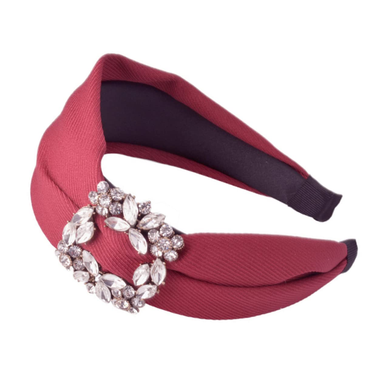 Abaodam 3stücke Klassischer Haarschmuck Für Damen Eleganter Breiter Haarreif Mit Strass Für Besondere Anlässe Weinrot Für Hochzeiten Und Feiern Als Für Frauen Und Mädchen